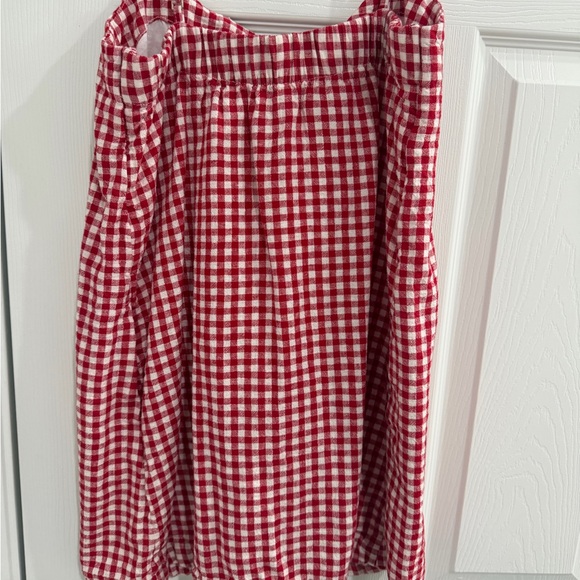 Abercrombie & Fitch Linen-Blend Button Skort Dress - Picture 2 of 2